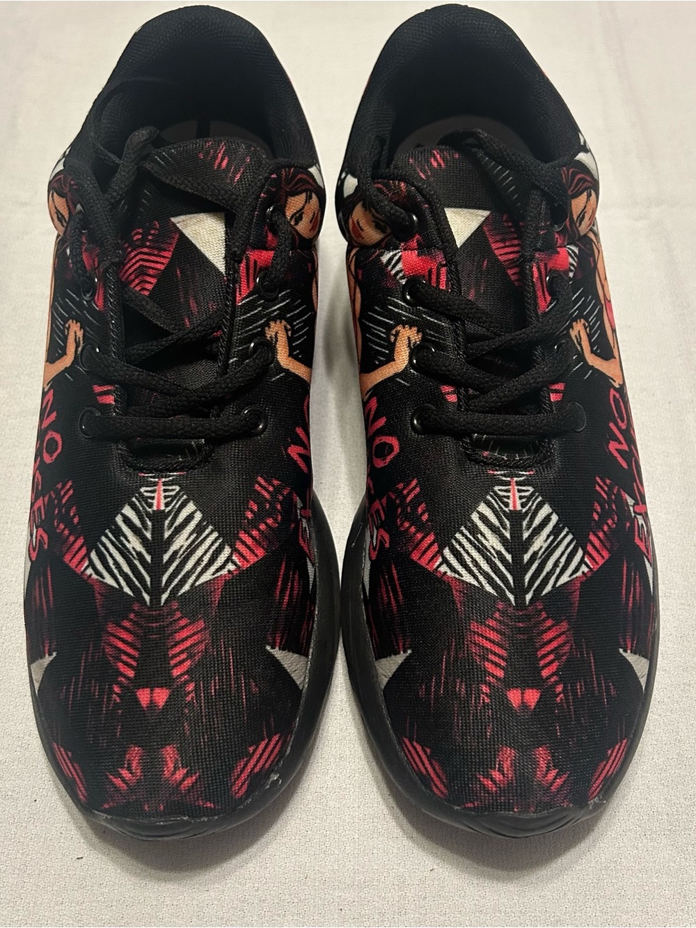 RAAD Shop Graphic Print Sneakers Men’s 7.5 / Women’s 9 Black Red